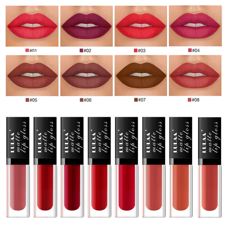 

Professional Makeup Velvet Nude Lip gloss Waterproof Liquid Matte Lipstick Long lasting red Lipstick Set Korean Cosmetics TSLM1