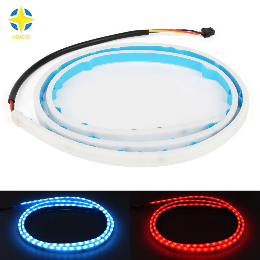 

120cm Flexible LED Strip Flowing Rear Trunk Tail Light Dynamic Streamer Brake Turn Signal Reverse Warning Flash Lights