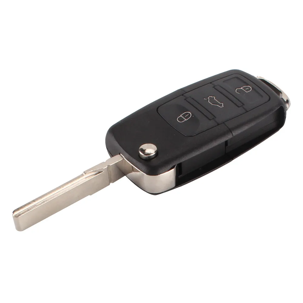 KEYYOU 20X Для VW Passat Polo Golf Touran Bora Ibiza Leon Octavia Fabia 3 кнопки складной Автомобильный Дистанционный флип-чехол для ключей Fob