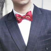 Новая мужская мода мужская повседневная оригинальная металлическая шкатулка для аксессуаров галстук для мужчин и женщин замужний Жених лучший металлический гинкго билоба