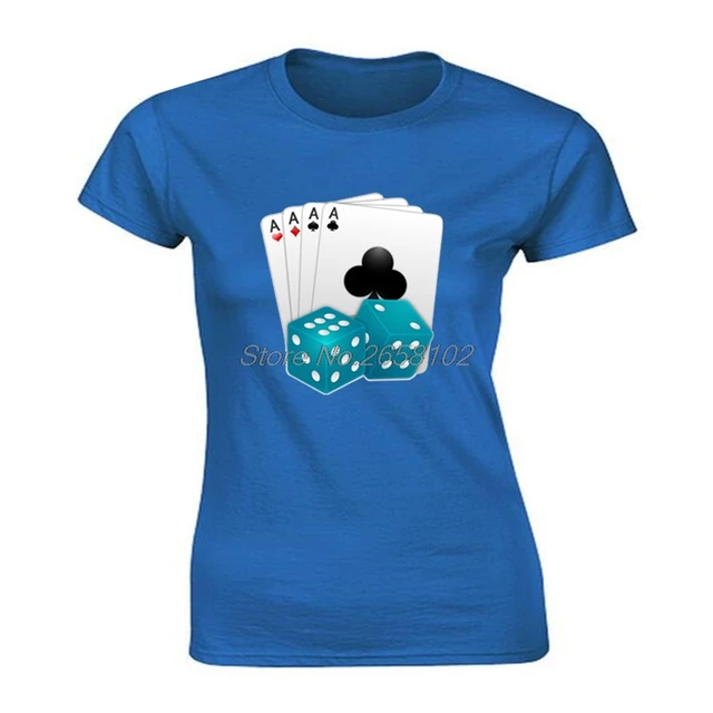 Latest Designs Roll The Dice Game T Shirt womens High Quality 100