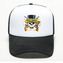 Бренд летний модный дышащий сетчатый Кепка Женская Мужская Спортивная в стиле панк хип-хоп пистолеты N Roses бейсбольная шляпа Дальнобойщик Snapback