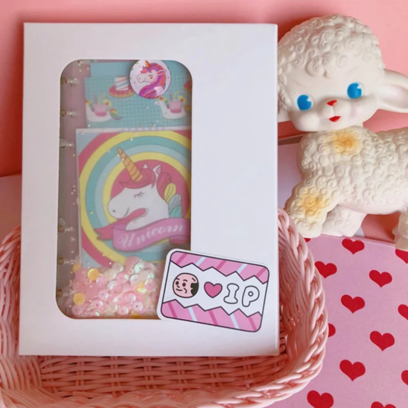 

2019 Cute Cartoon Unicorn Planner Book Notebook Hand-book Students' Supply Office Stationery Learning Gift For Girl