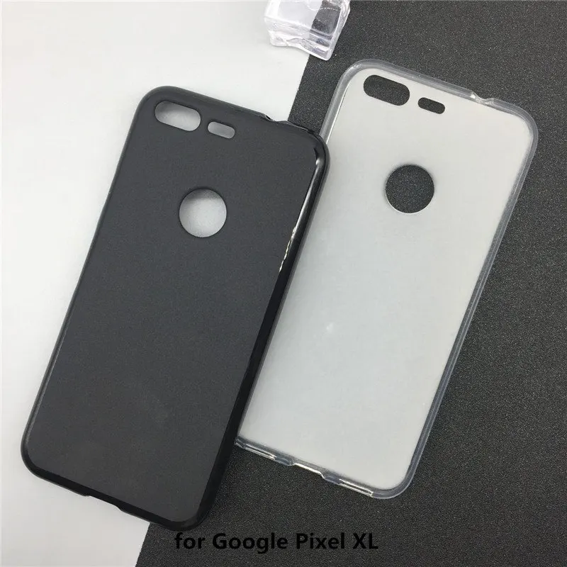 

Soft Silicone Phone Cases for Google Pixel XL 5.5 inch Original TPU Back Cover Pudding Case Capa Fundas Black Shell