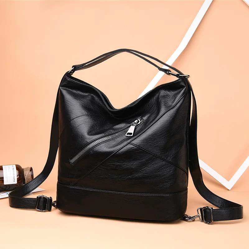 couro do plutônio bolsas femininas vintage grandes