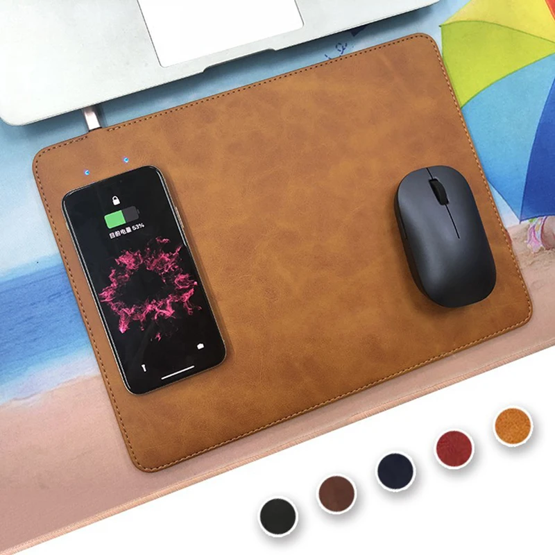 Mobile Phone Qi Wireless Charger Charging Mouse Pad Mat For iPhone X 8