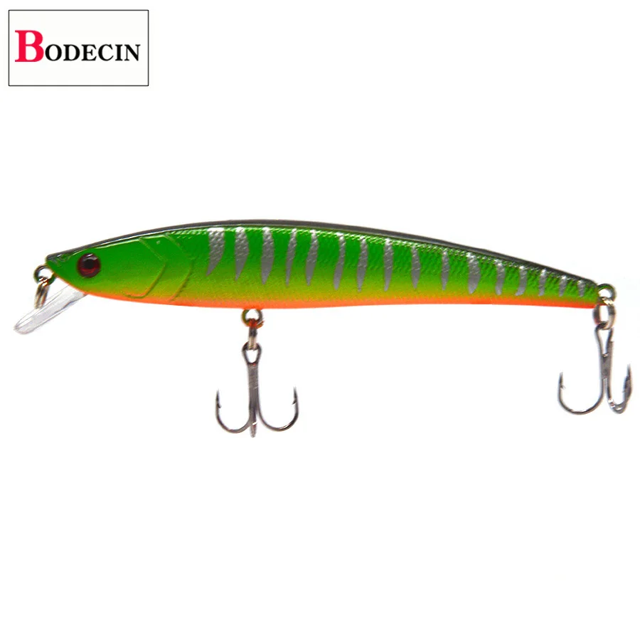 6PCS Hard Aritificial Fishing Lure Minnow 3D Fish Eyes Jerkbait Wobblers For Pike Trolling Fishing Tackle Fake Laser Lures Bass (12)