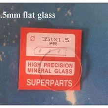 Высочайшее качество! Часы с кристаллами плоские круглые стандартные минеральные стеклянные кристаллы толщиной 1,5 мм ассортимент различных размеров