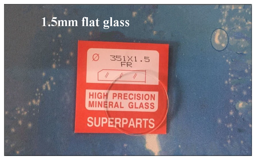 

Premium Quality! Watch Crystal Flat Round Standard Mineral Glass Crystal 1.5mm Thick Assortment of Different Sizes