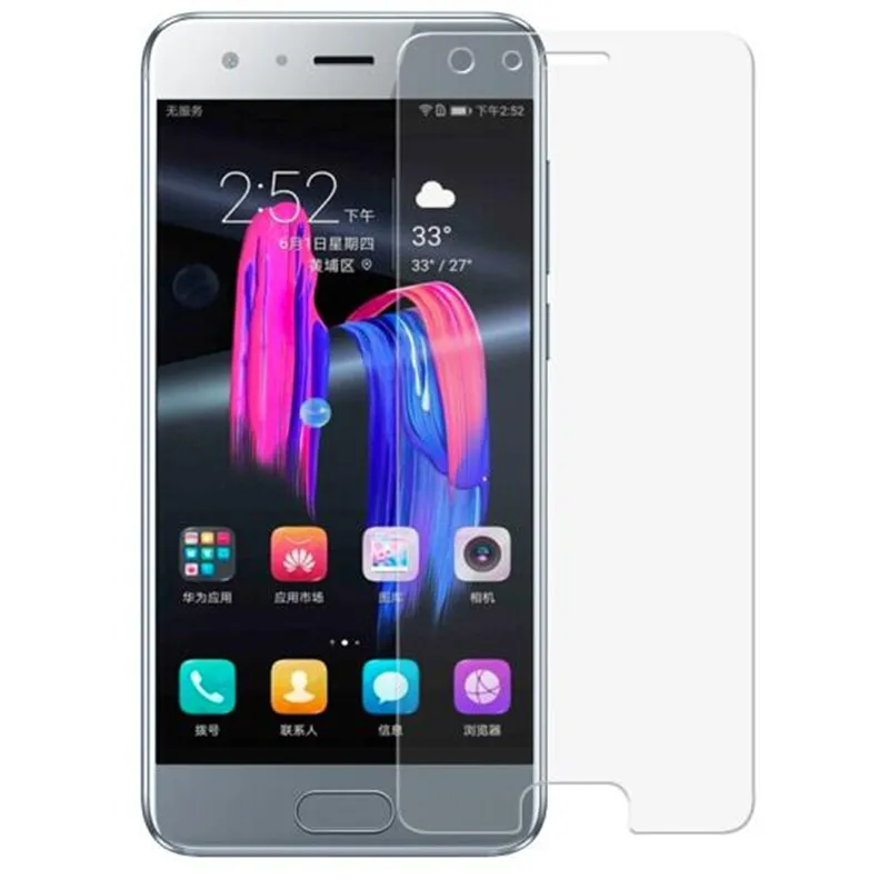 Полноэкранное цветное закаленное стекло защитная плёнка для Huawei Honor 9 Lite черный