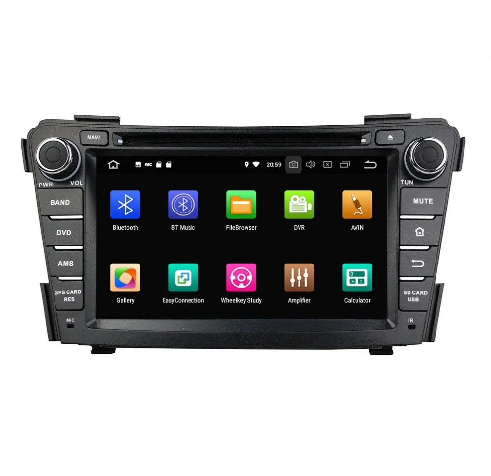 Sale IPS Screen 4GB+32GB 2 din 7" Octa Core Android 8.0 Car DVD Player for Hyundai I40 2011-2016 Radio GPS 4G WIFI Bluetooth USB DVR 2