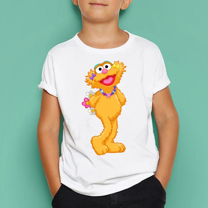 Модная футболка с короткими рукавами в уличном стиле «Сезам» для мальчиков и девочек; одежда для активных детей; подарок в европейском и американском стиле