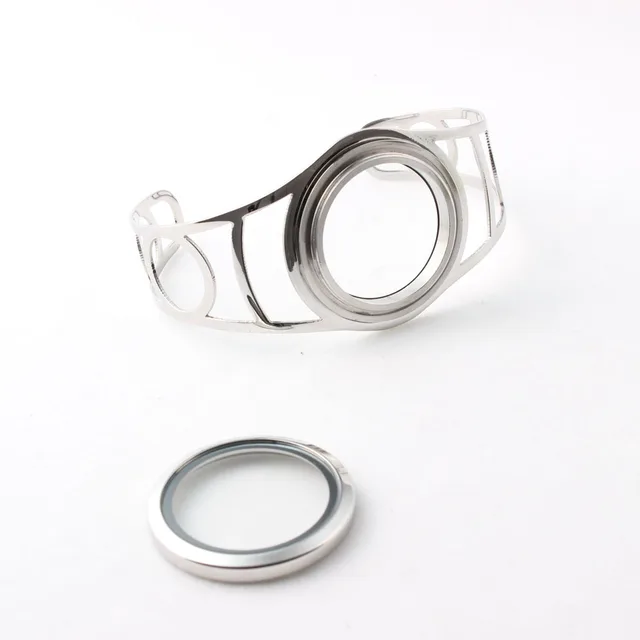 Diameter 65mm Stainless Steel Twist Gl Floating Locket Bangle Diameter 65mm Stainless Steel Twist Gl Floating Locket Bangle Bracelet With 30mm 5pcs