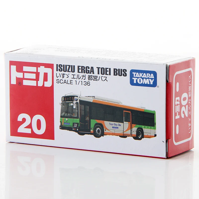 Takara Tomy Tomica 1/136 ISUZU ERGA TOEI металлическая модель автомобиля под давлением игрушечный