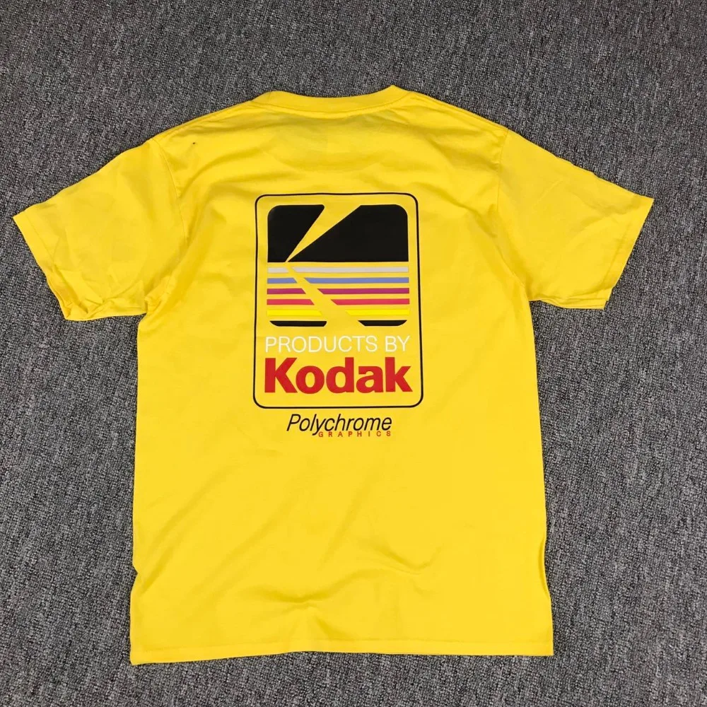 2018 Летняя мужская и женская футболка в Корейском стиле ретро свободная Kodak с