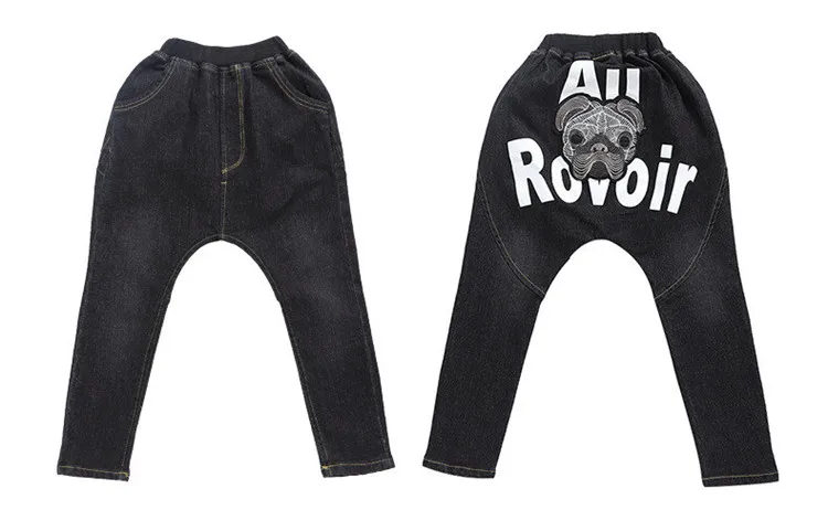 3-12 y boys jeans harem pants fashion kids jeans for boy denim pant cartoon dog print children trousers spring autumn clothes (15)
