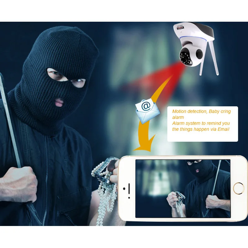DAYTECH IP Камера безопасности 1080 P CCTV Ночное видение Беспроводной наблюдения Wi Fi