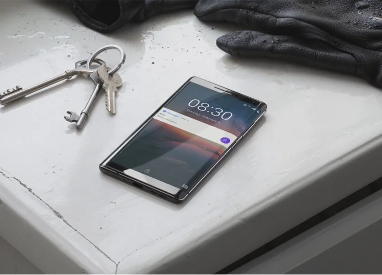NOKIA 8 Sirocco 6GB RAM 128GB ROM Qualcomm Snapdragon 835 2.36GHz Octa Core 5.5 Inch POLED Corning Gorilla Glass 5 2K 3D Curved Screen IP67 Waterproof Dual Camera Android 8.1 4G LTE Smartphone