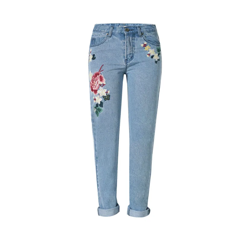 2017 Sale Real American Apparel Embroidered Jeans Female