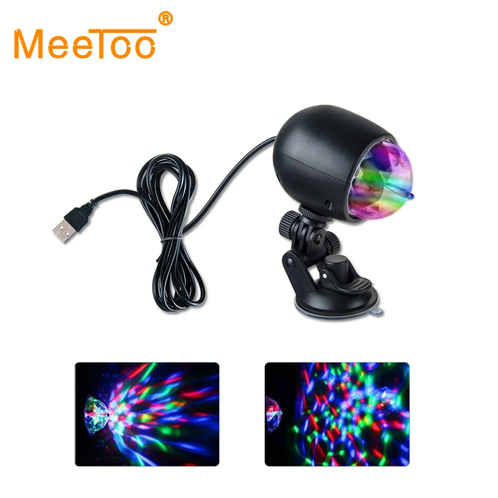 Мини RGB USB LED сценический свет 4 Вт DJ диско шар Светодиодные лампы Par для вечеринок