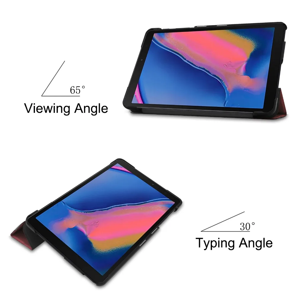 Чехол Wake Sleep для Samsung Galaxy Tab A 8 0 P200 P205 Магнитный флип чехол из искусственной кожи с