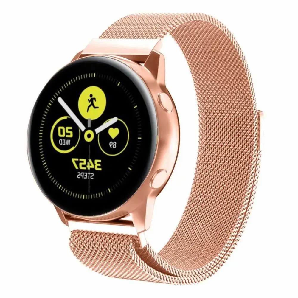 22 мм 20 мм 18 мм для samsung gear sport S2 S3 Frontier Classic galaxy watch 42 мм 46 мм ремешок huami amazfit ремешок Bip huawei GT 2 - Цвет ремешка: rose gold