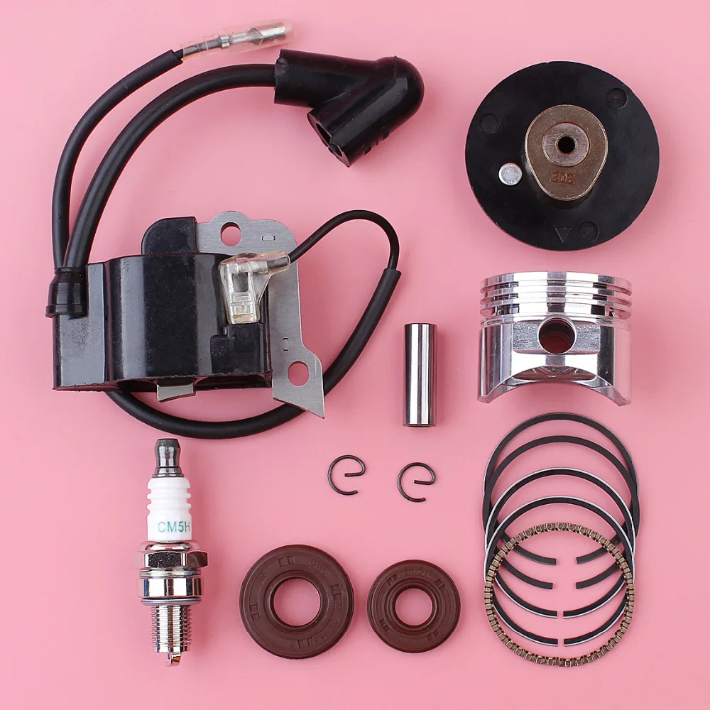 

Ignition Coil 35mm Piston Camshaft Pulley Oil Seal Spark Plug Kit For Honda GX25 GX 25 25cc 4 Stroke Lawn Mower Spare Part