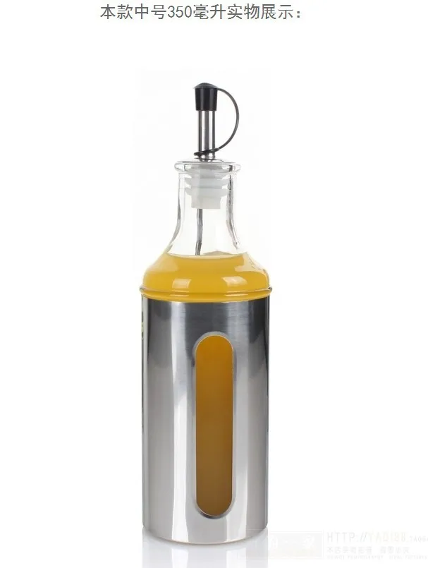 500ml Oil Bottle Storage Jars Stainless Steel Cover Condiment 500ml Oil Bottle Storage Jars Stainless Steel Cover Condiment Bottles Olive In From Home Garden On Aliexpress