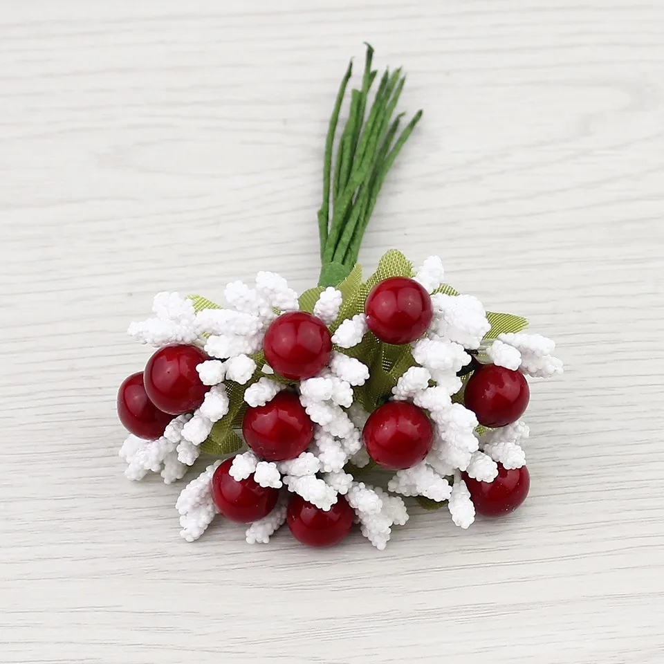 White with red