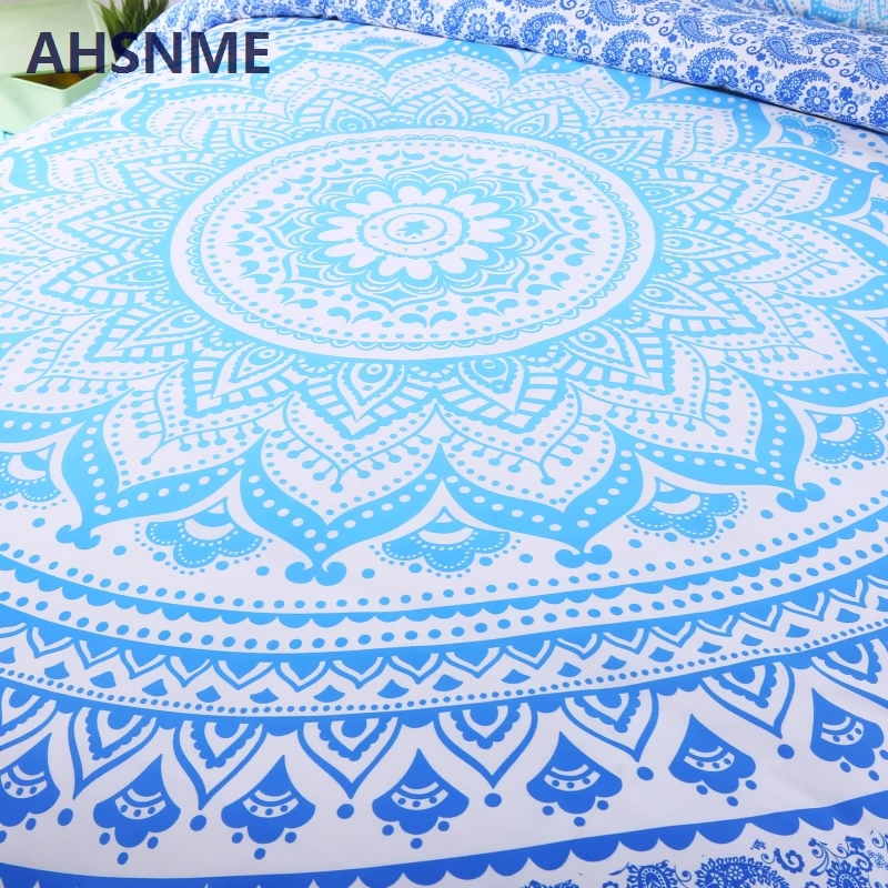 AHSNME индийская мандала Комплект постельного белья изменяемый цвет пододеяльник