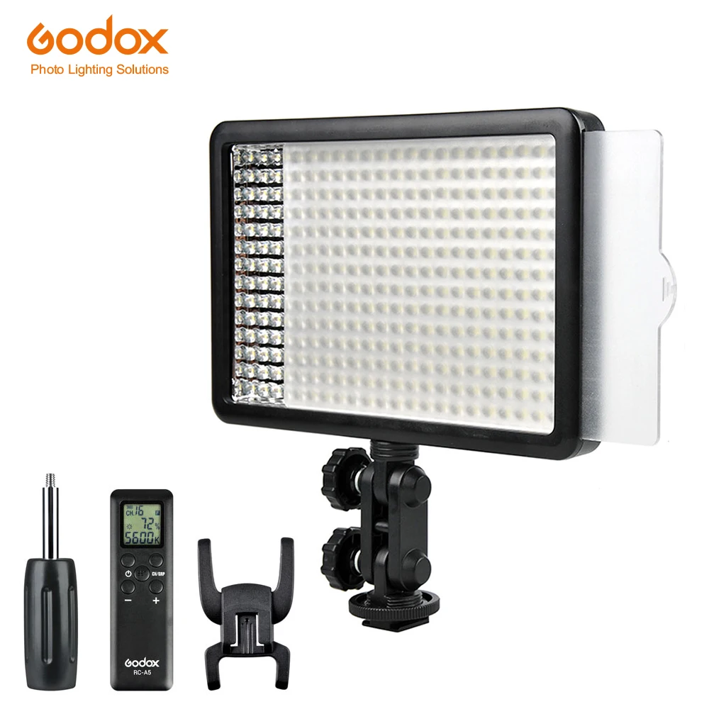 

Godox LED308C 3300~5600K Continuous On Camera Video Light Lighting Panel Light Portable Dimmable for Camcorder DSLR Camera
