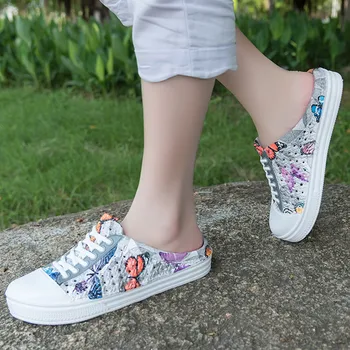 

Summer Women's Summer Butterfly Thick-Soled Student Slippers Fashion Wild Beach Shoes Female Comfy Flat Soft beach Slippers
