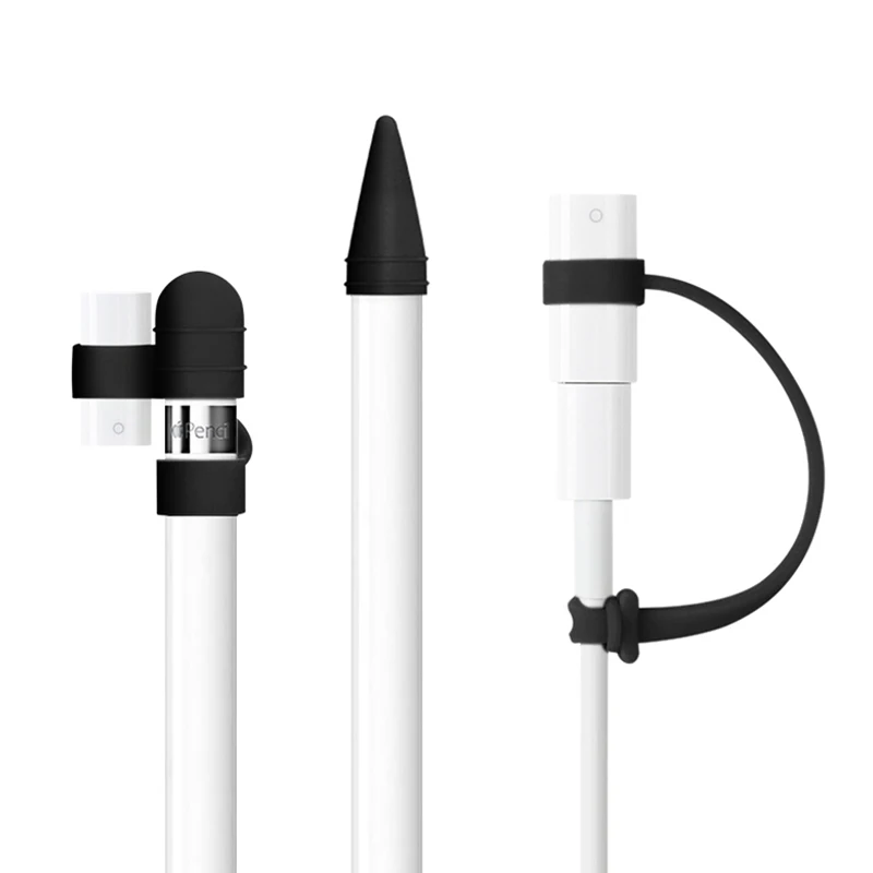 

Anti-Lost Soft Silicone Cover For Apple Pencil Case Compatible For iPad Tablet Touch Pen Stylus Protective Sleeve Cover