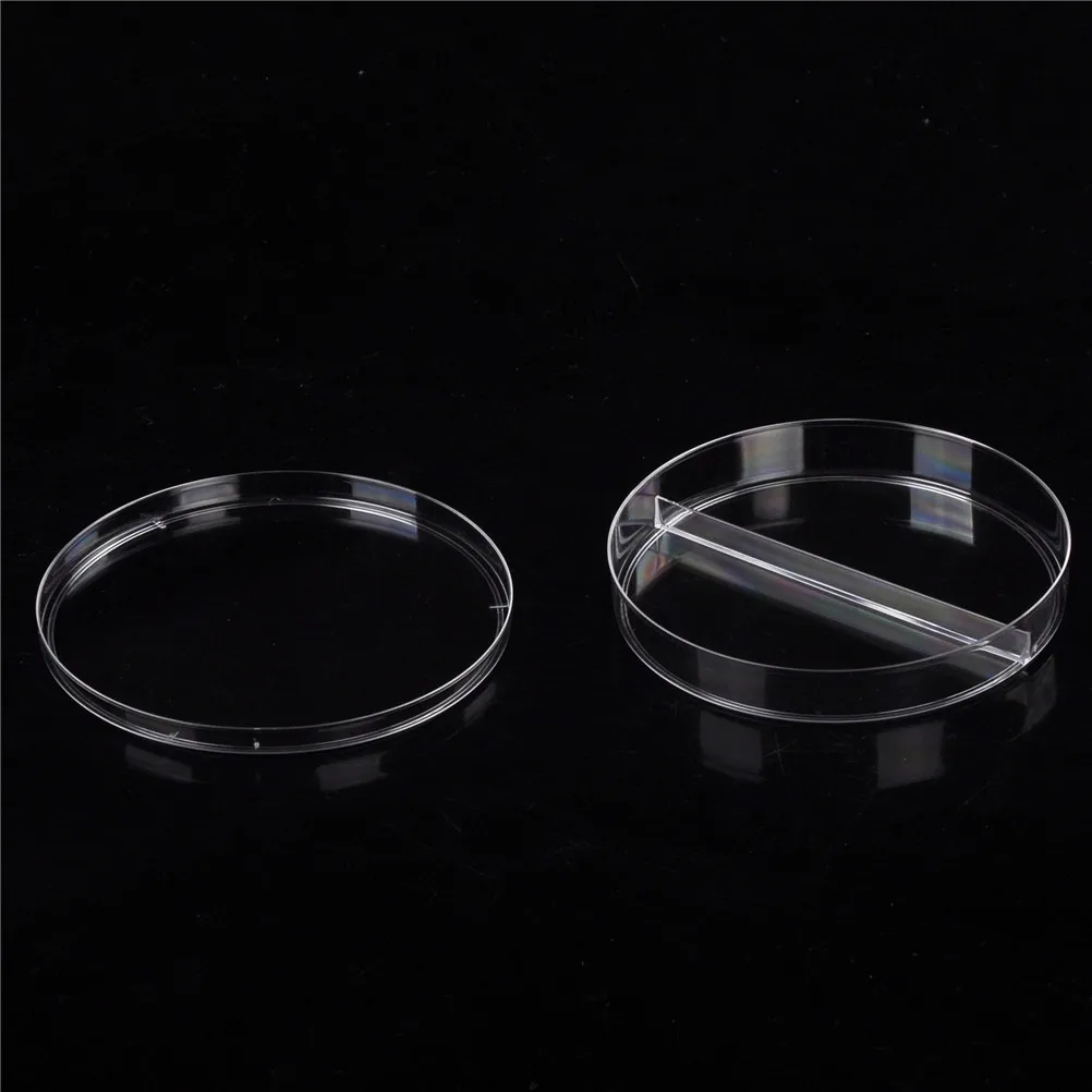 Практичный стерильные чашки Петри с крышками для лаборатория плиты, дрожжи прибор химической лаборатории питания 90 мм Одноразовые 10 шт