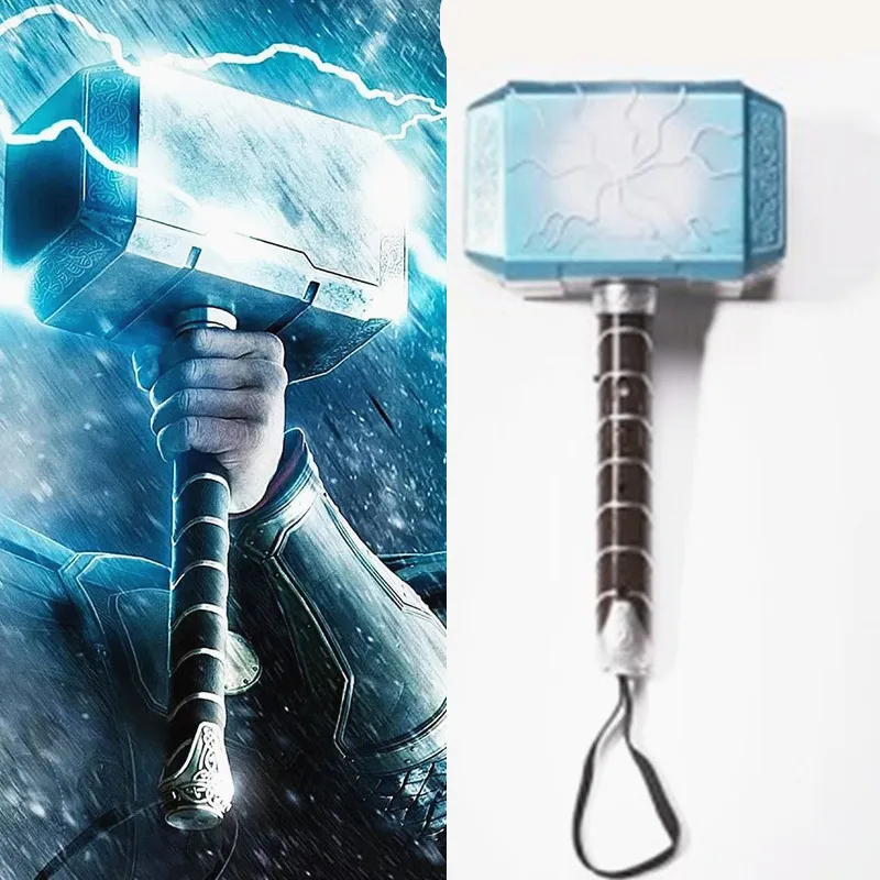 

Voice flash Thor's Hammer Costumes props with LED light Kids Children Carnival Purim Hammer For Thor Cosplays props