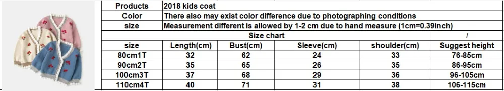 Size Chart For 3 Year Old