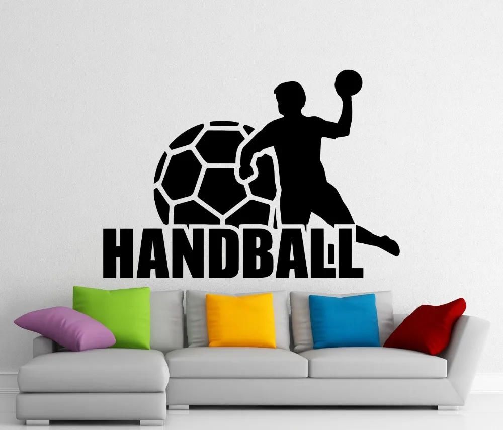 

New Handball Wall Vinyl Decal Sports StickeGYM Wall Decals Vinilos Paredes Mural r Home Interior Murals Art Decoration