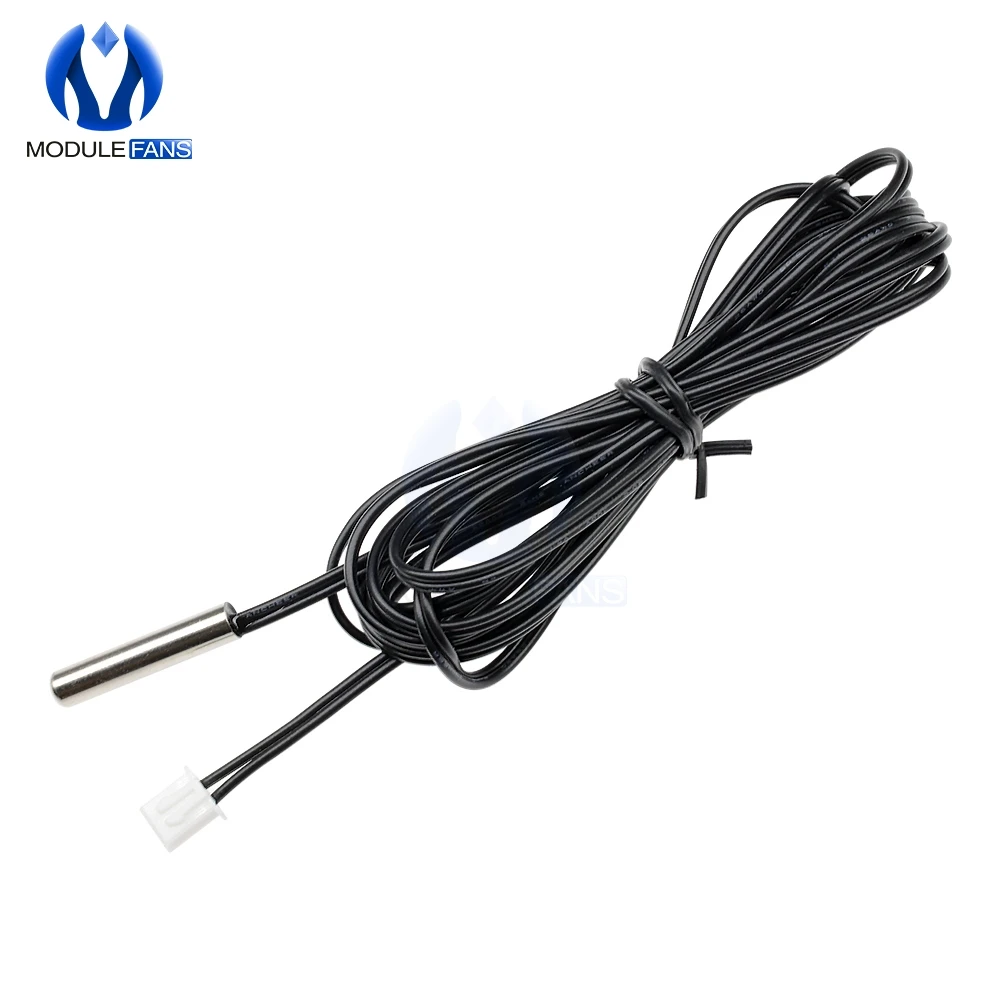 

200cm 2m Waterproof NTC 10K 1% 3950 Thermistor Accuracy Temperature Sensor Wire Cable Probe For Arduino W1209 W1401