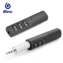 IBesi Bluetooth приемник 3,5 мм разъем Bluetooth аудио передатчик громкой связи беспроводной автомобильный Bluetooth адаптер