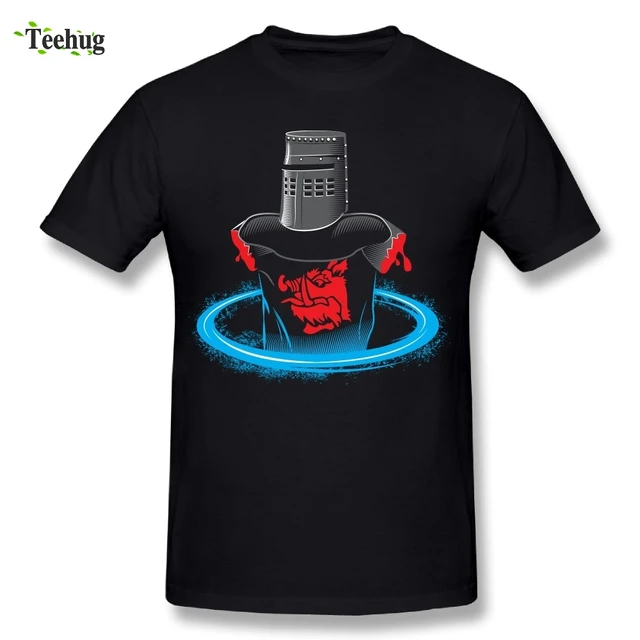 Us 11 88 46 Off Custom Boy Tis But A Portal Black Knight Tis But A Scratch Monty Python T Shirt Round Neck Design Tee Shirts In T Shirts From Men S