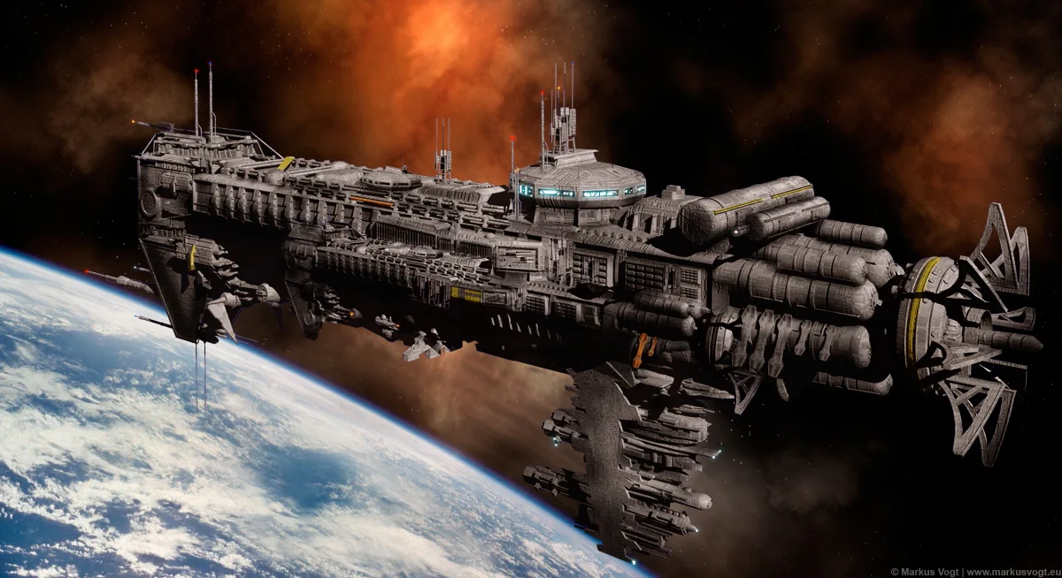 Spirit of Java космический корабль научно фантастический постер фильма Ретро
