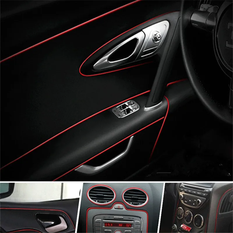 

5 meter electroplate decorative thread strip stickers car-styling for Honda fit accord crv civic 2006-2012 jazz city accessories