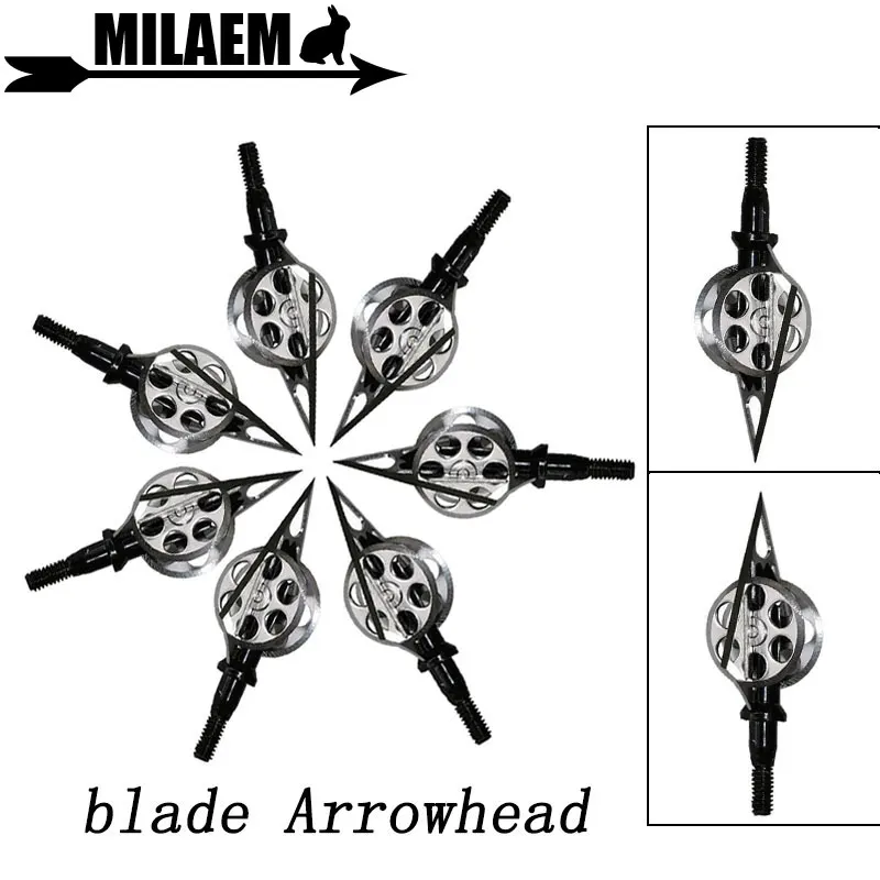

3/6/12pcs 100Gr Archery Blade Arrowhead Screw Hunting Broadheads Arrow Point Tips Outdoor Shooting Training Accessories