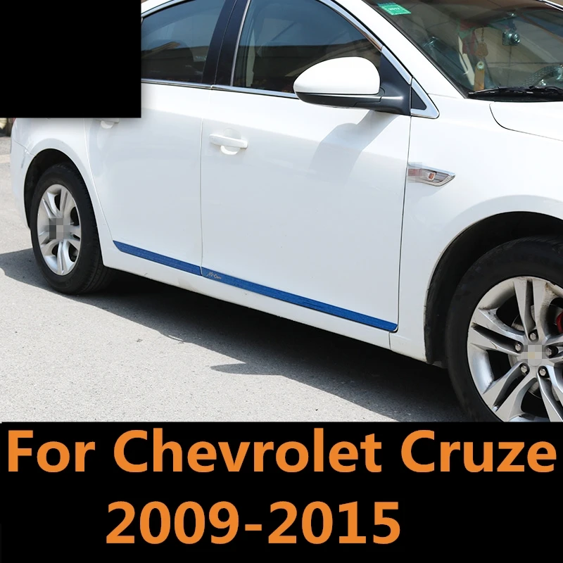 Аксессуары для Chevrolet Cruze 2009 2015 хромированная abs боковая линия двери декоративная