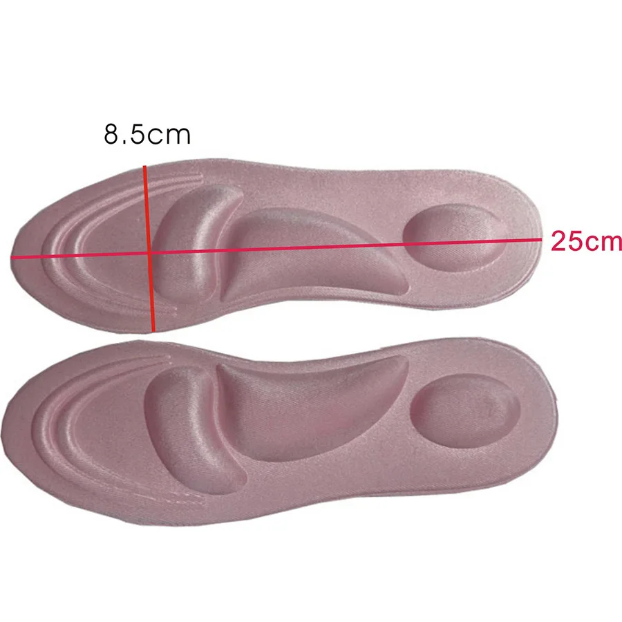 4D Спорт губка, обувная стельки поддержка свода стопы ортопедическая массаж боли вставить амортизатор комфорт ног подушки колодки Z0031