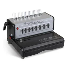 Durable metal surface binding machine 3883 electric clip binding machine comb binding machine adjustable margins 220v 200w