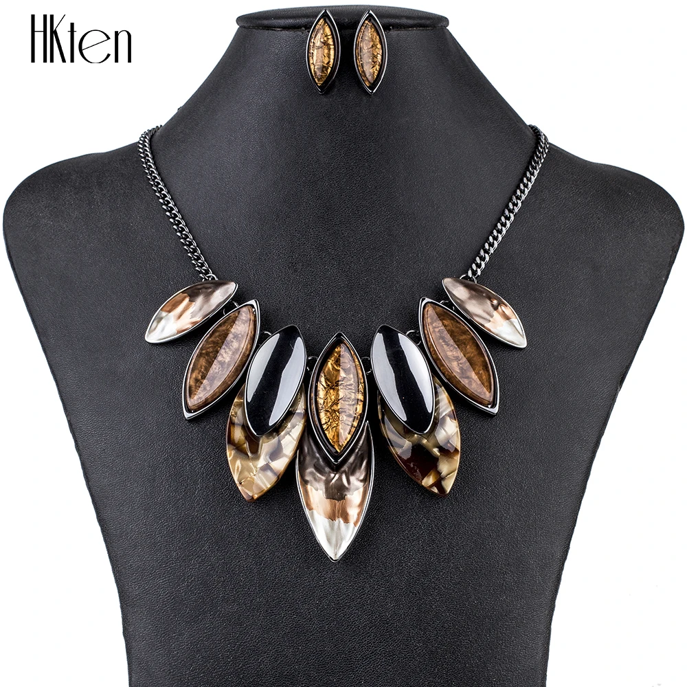 

MS1504810 Fashion Jewelry Sets High Quality Necklace Sets For Women Jewelry Multicolored Crystal Resin Unique Design Party Gift