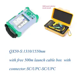Komshine SM OTDR QX50-S 1310/1550nm с бесплатной SM старт кабельный бокс SC/UPC-SC/upc-разъем