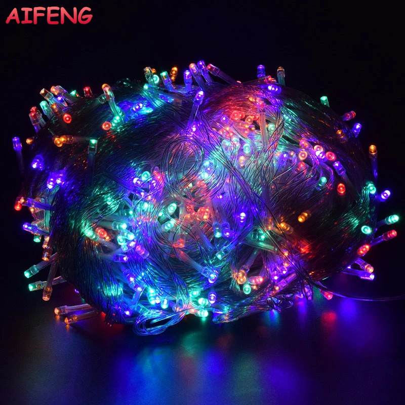 Beste AIFENG Kerstverlichting 5 M 10 M 20 M 30 M 50 M 100 M Led String Fairy Licht 8 Modes Kerstverlichting Voor Wedding Party Vakantie Lichten