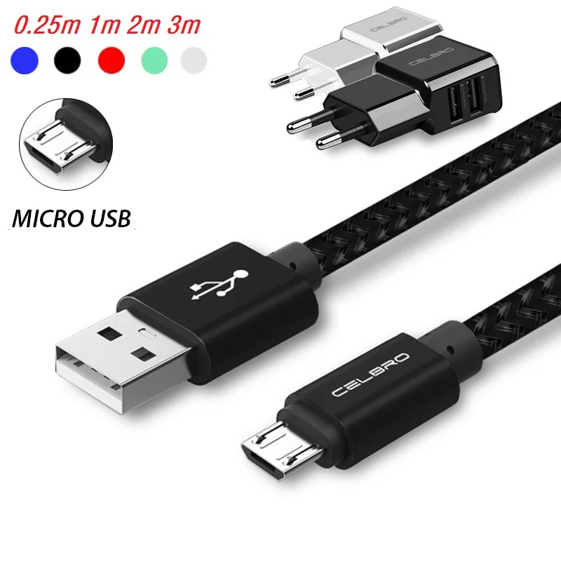 

Micro Usb Charging Cable 2m 3m Microusb Phone Cable For Samsung S7 S6 Edge J7 J5 J3 J2 2018 2017 2016 Android Charger Wire Cord